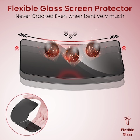 Moxedo Glass Screen Protector Compatible For iPhone 13 6.1 inch Privacy HD Glass Screen Protector With Easy Installation Frame 2Pack