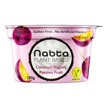 Nabta Plant-Based Passion Fruit Flavoured Coconut Yogurt 180g