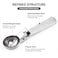 Decdeal - Ice Cream Scoop with Trigger Lever Stainless Steel Ice Cream Spade Comfort Grip for Hard Ice Cream Dough Fruits