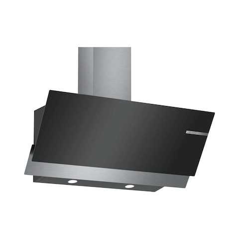 Bosch Serie 4 Wall-Mounted Cooker Hood 90 Cm, Clear Glass Black Printed, Min 1 Year Manufacturer Warranty
