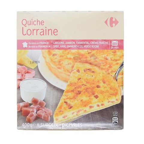 Carrefour Frozen Quiche Lorraine Pie 400G