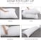 Comfy Microfibre Body Pillow - White