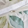 Luna Home King Size 6 Pieces, Green Leaves Design Bedding Set