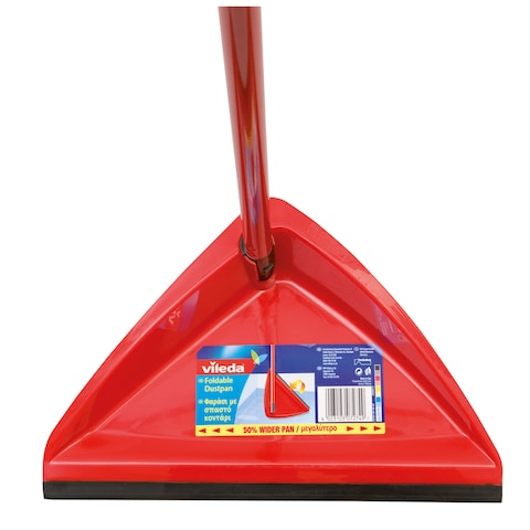 Vileda Foldable Dustpan Red