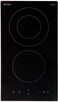 General Supreme Built-In Ceramic Electric Hob With 2 Burner, 30cm Size, Black (Installation Not Included)