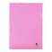 Atlas Clear A4 Polypropylene File Folder Pink 12PC