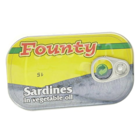 Founty Sardines In Vegetable Oil 125g