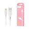 Denmen D01L Lightning 2.4A 1M USB Cable White