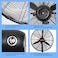 Industrial Stand Fan, High-Velocity Copper motor stand fan for large spaces, Warehouse and Garage Cooling, Black
