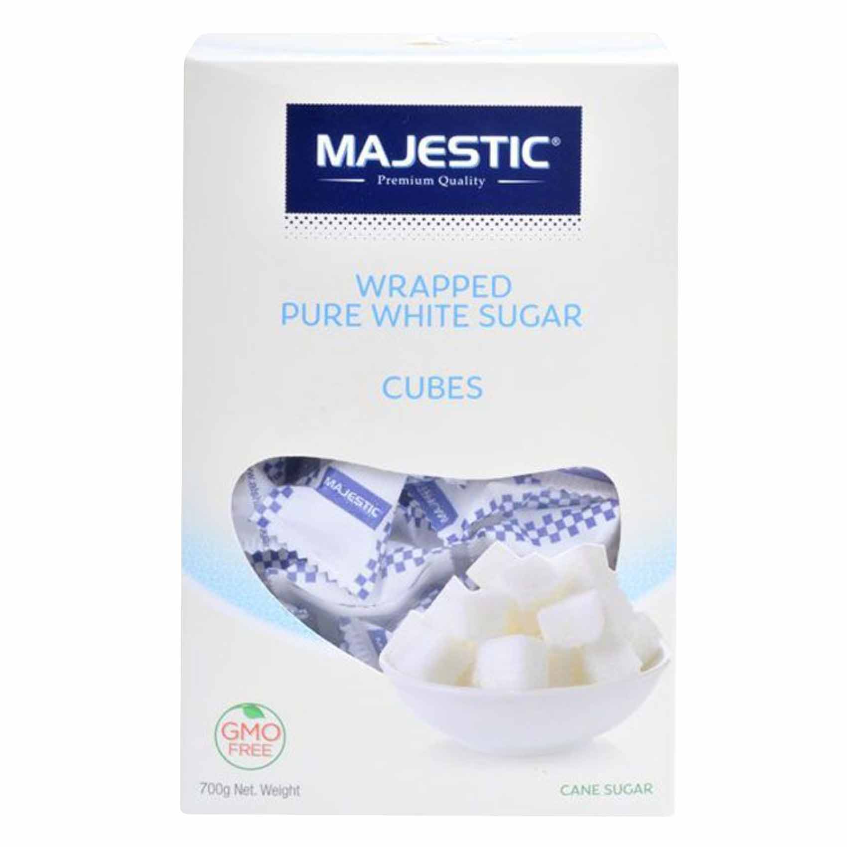 MAJESTIC WHTE SUGAR WRPED CUBE 700G