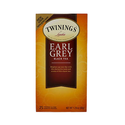 Twinings Black Tea Earl Grey 25 Sachets/12