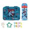 Eazy Kids 6 &amp; 4 Convertible Bento Lunch Box with Tritan 420ml Water Bottle and Sandwich Cutter Set - TREX Blue