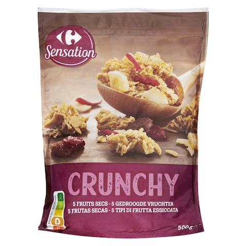 Carrefour Sensation 5 Fruits Crunchy Muesli 500g