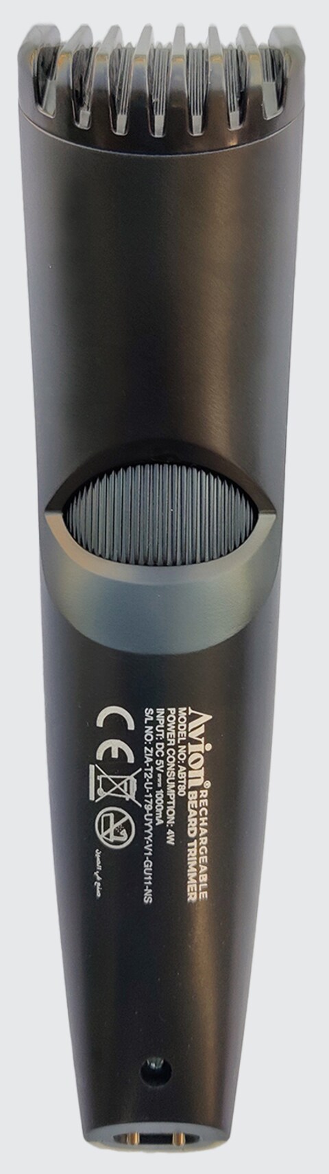 Avion Rechargeable Beard Trimmer For Men, 20 Lock- In Length Settings, Cordless Electric Trimmer, Micro USB Charging, Up To 45 Minutes Use, Skin-Friendly Blades For Smooth Skin, Abt80