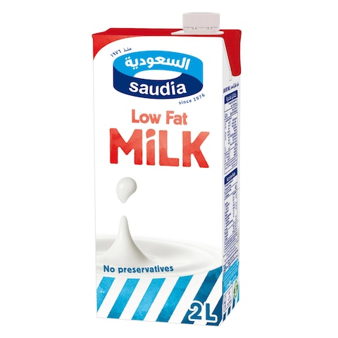 Saudia Long Life Low Fat Milk 2l