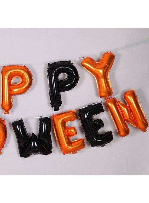 Generic Happy Halloween Letter Balloon Set