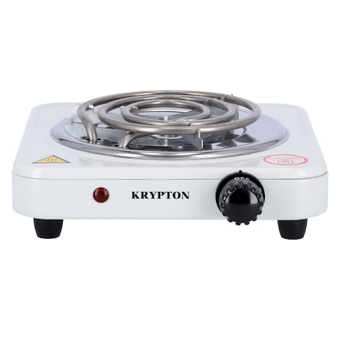 Krypton Knhp5309 Single Burner Hot Plate For Flexible Precise Table Top Cooking - Cast Iron Heating Plate - Portable Electric Hob With Temperature Control For Home, Camping &amp; Caravan Cooking