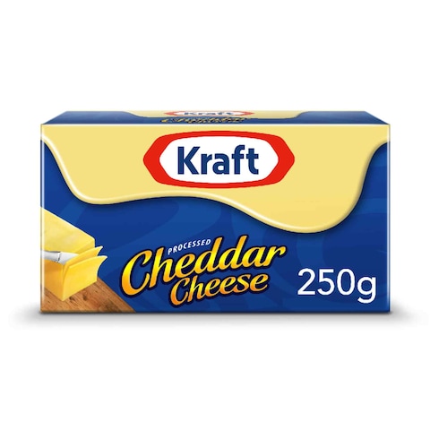 Kraft Cheddar Cheese Block, 250g Pack of 2