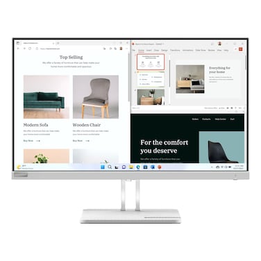 Lenovo L27e-40 27-Inch Full HD Flat Monitor Cloud Grey