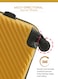 ParaJohn Cabin Size ABS Hardside Spinner Luggage Trolley, 20 Inch, Yellow