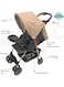Moon Bezik One Fold Stroller, Biege