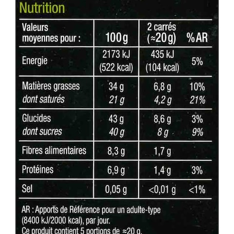Carrefour Selection Pear Dark Chocolate 100g