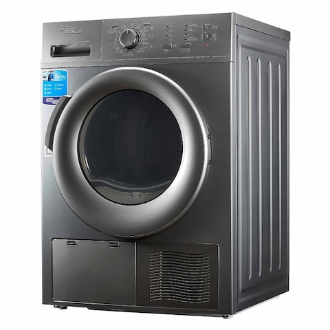 مجفف ملابس سوبر جنرال KSGD8000N تحميل أمامي سعة 8 كجم، فضي