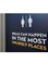 Spoil Your Wall Quotes Design Wall Decal White/Yellow 70x60cm