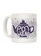 muGGyz Printed Ceramic Coffee Mug White
