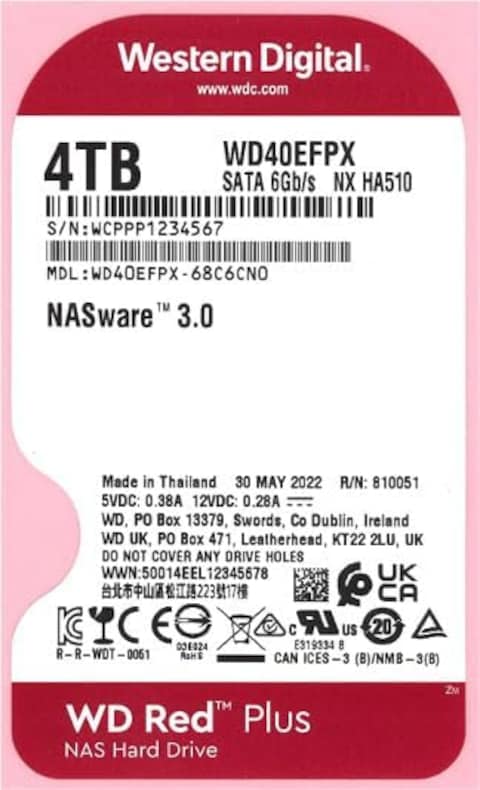 WD Red Plus Wd40Efpx 4TB