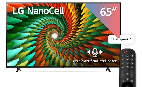 تليفزيون ال جي 65 بوصة نانو سيل فائق الدقة سمارت مع ريسيفر مدمج - 65NANO776RA