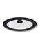 Fissman Multi-Size Lid Triplex 26/28/30 cm With Black Marble Silicone Rim (Glass)