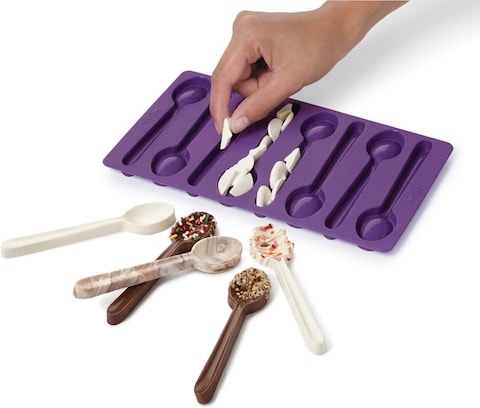 Wilton Silicone Spoon Mold, Purple