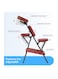 Coolbaby Portable Massage Chairs Tattoo Chair Therapy Chair 4 Inches Thickness Sponge Height Adjustable Folding Massage Chair Face Cradle Salon Massage Chair Spa Chair Carrying Bag