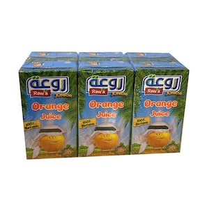 Raw'a Junior Orange Juce 125mlx18 Pieces