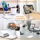 Tenlamp Cell Phone Stand, Angle &amp; Height Adjustable Foldable Desk Holder Stable Anti-Slip Design For Most Of Phone And Tablet Sizes (Black)