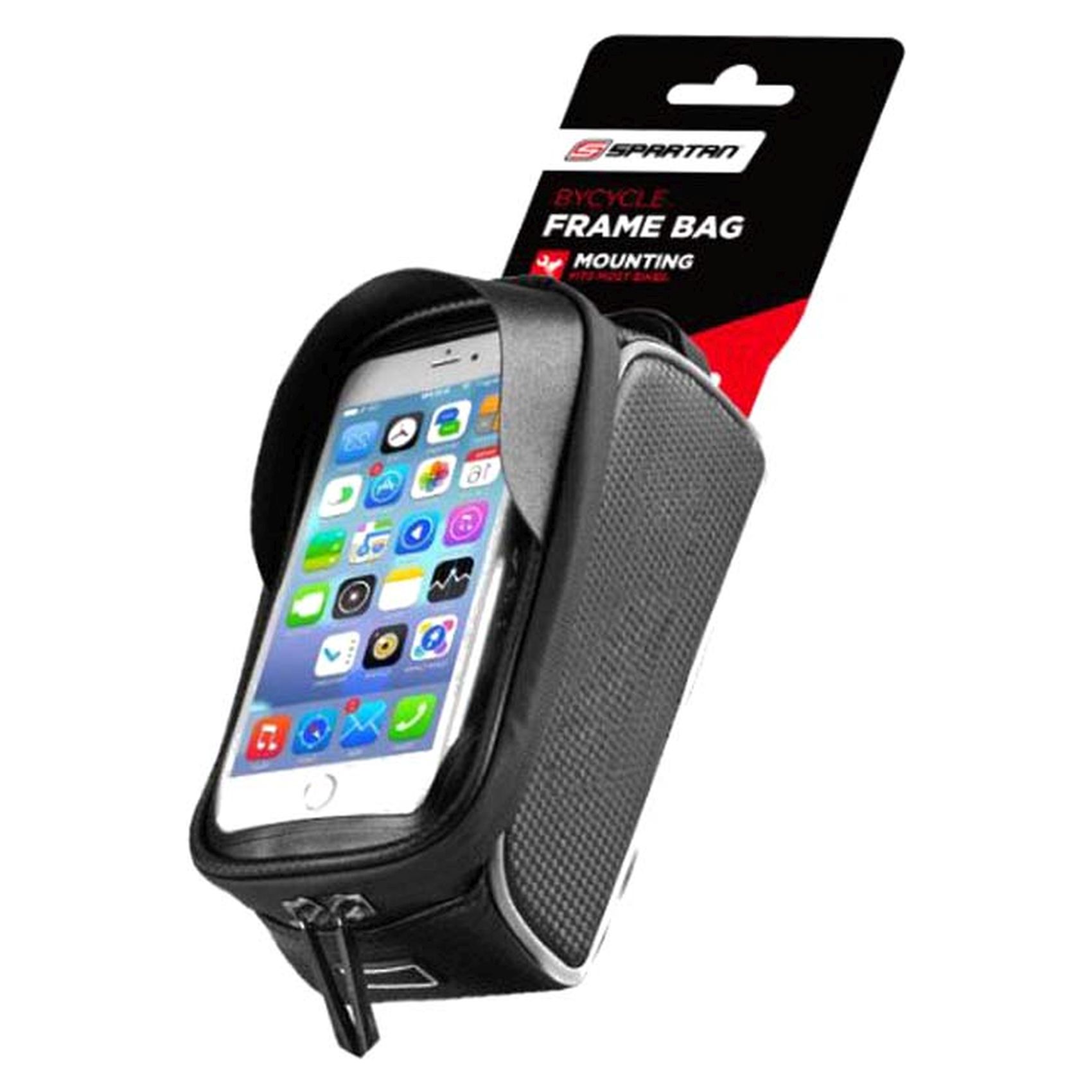 Spartan Frame Bag with Phone Holder SP-9040 Clear