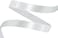 White Satin Ribbon, 12mm x 25yd Fabric Polyester Ribbon for Gift Wrapping, Party Favors, Wedding Decorations, Bow Making, Bouquets, Sewing Projects &amp; Craft Supplies