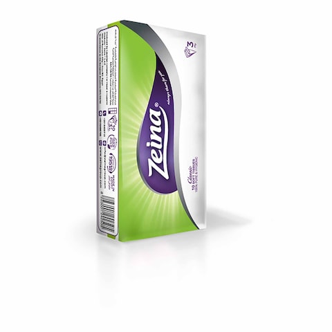 Zeina Pocket Tissues - 10 Tissues Pack Of 10