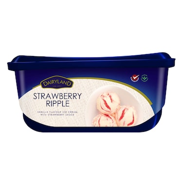 Dairyland Strawberry Ripple Ice Cream 2L