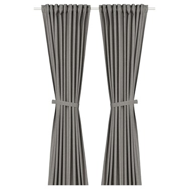Curtains With Tie-Backs 1 Pair 140X300cm
