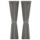 Curtains With Tie-Backs 1 Pair 140X300cm