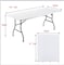 LANNY 1.5m (5ft) Heavy Duty Folding Table Centerfold, Ideal for Crafts, Outdoor Events, 156 * 75cm, White Table