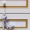 Silver Sequin and Rhinestone Stiletto Christmas Hanging Decor 9x11cm