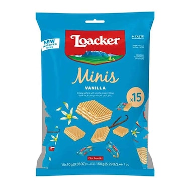 Loacker Minis Vanilla Wafer 150g