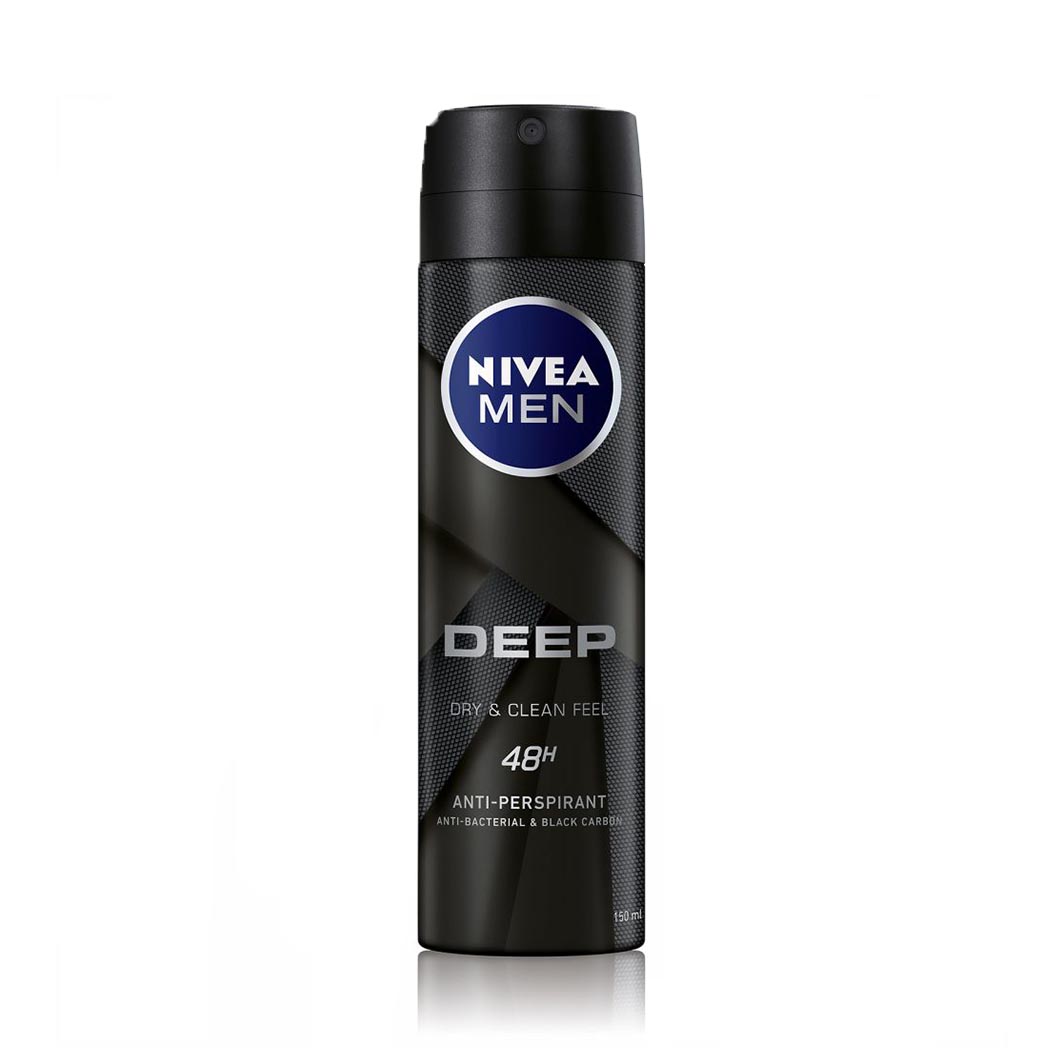 Nivea Men Deep Dry and Clean Anti-Perspirant Spray 150ml