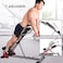 Marshal Fitness Roman Chair - Foldable Back Abdominal Waist Exercise Machine, Adjustable Hyperextension Bench, Fitness Training Equipment for Home Gym-MFDS-R034