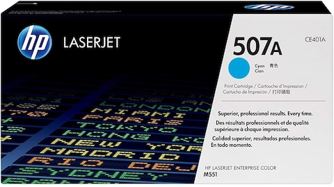 HP 507A Laserjet Toner Cartridge - Cyan