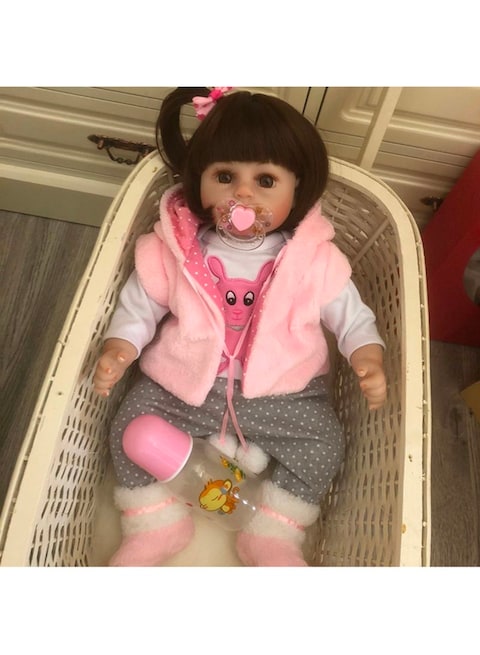 Generic Reborn Baby Doll With Plush Toy 19Inch