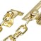 Robustline Door Chain Guard Gate Latches Safety Door Lock with Anti-Theft Chain Door Chain Locks Brass Plated